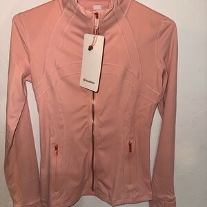 lululemon athletica Coral Pink Full-Zip Athletic Jacket